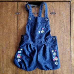 Baby Girl Overall Shorts